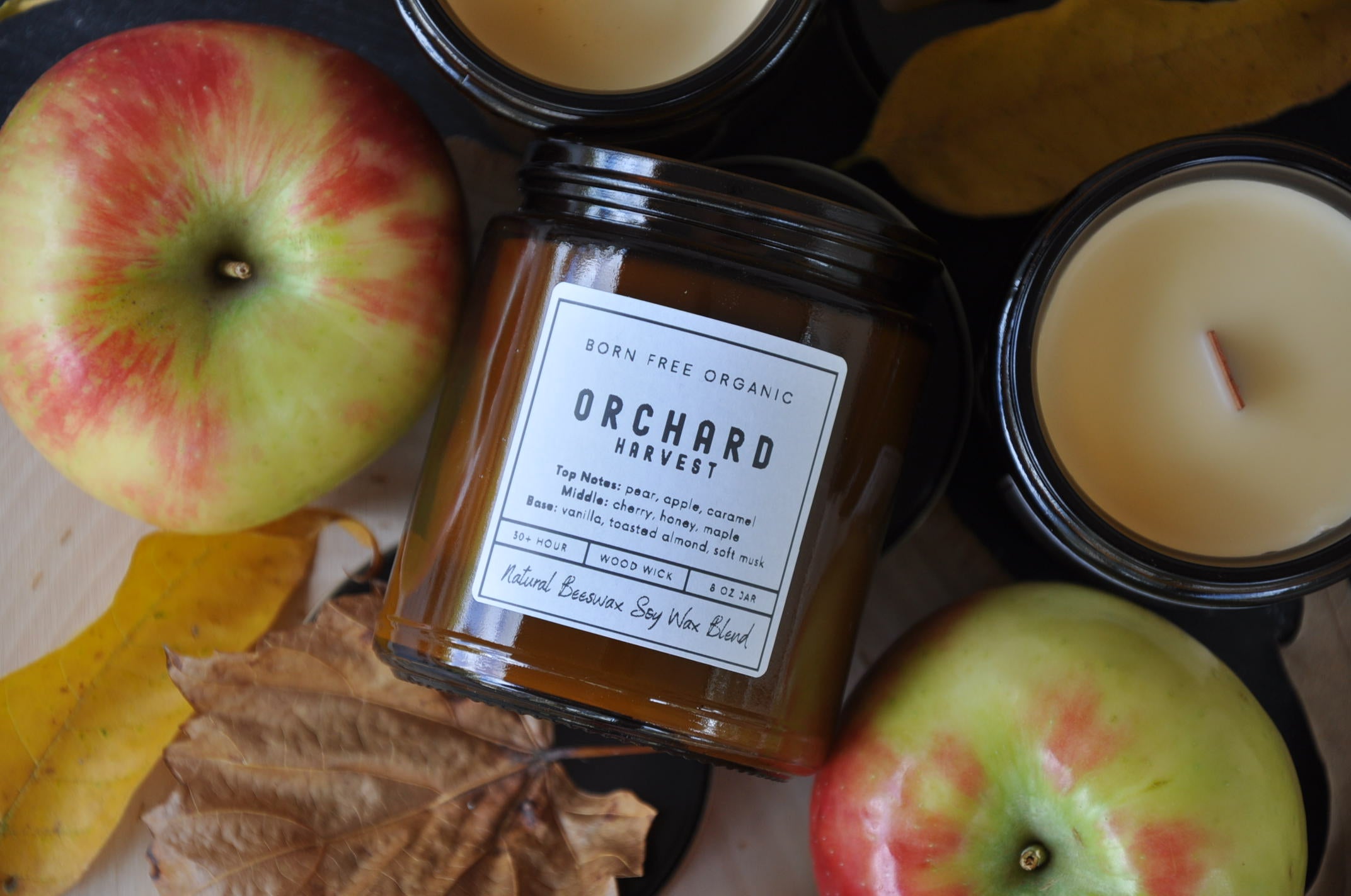Orchard Harvest Wood Wick Candle